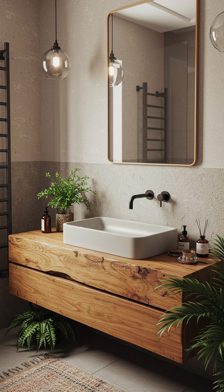 14 Boho Bathroom Sink Ideas for a Stylish Space 4 Hand-Painted Ceramic Basin