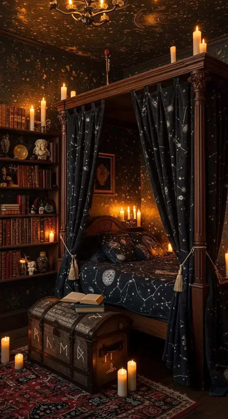19 Bedroom Interior Ideas That Feel Warm & Inviting 4 2. Harry Potter Magic