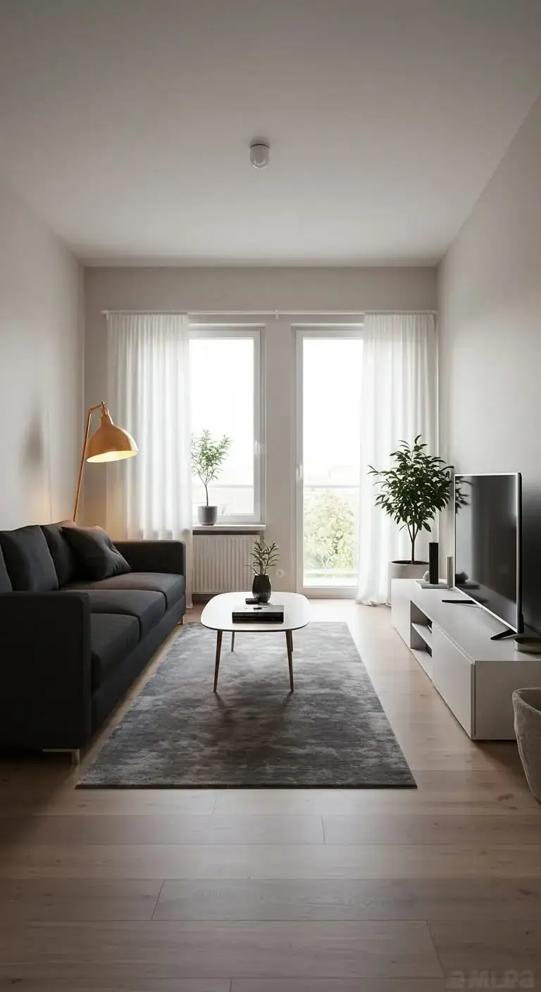 Minimalist Living Room Ideas for a Sleek, Modern Space 5 2. Keep Furniture Simple and Functional