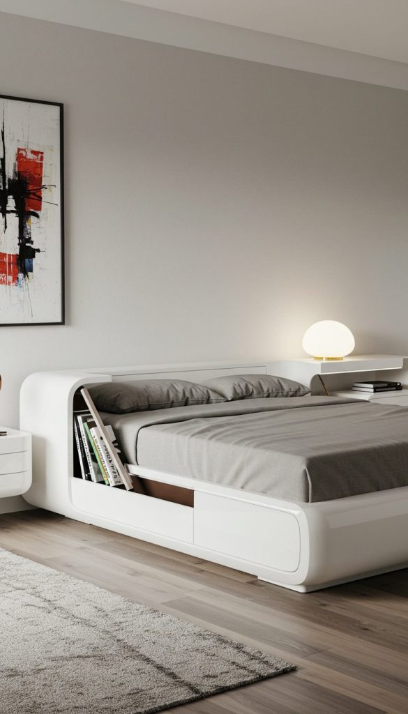 13 Futuristic Bedroom Ideas to Transform Your Space 2 Minimalist and Sleek Furniture