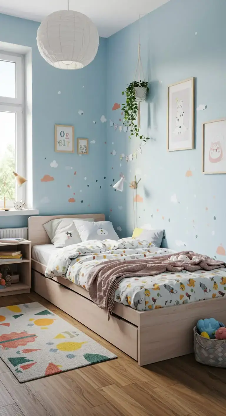 19 Small Shared Bedroom Ideas That Feel Calm and Organized 4 2. Opt for a Trundle Bed