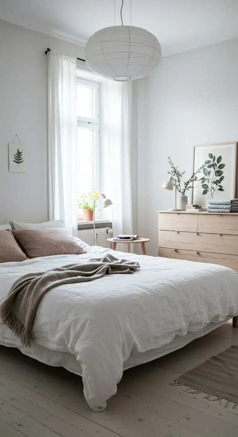 15 Modern Bedroom Ideas: Transform Your Space into a Stylish Haven 3 2. Scandinavian Bedroom Charm
