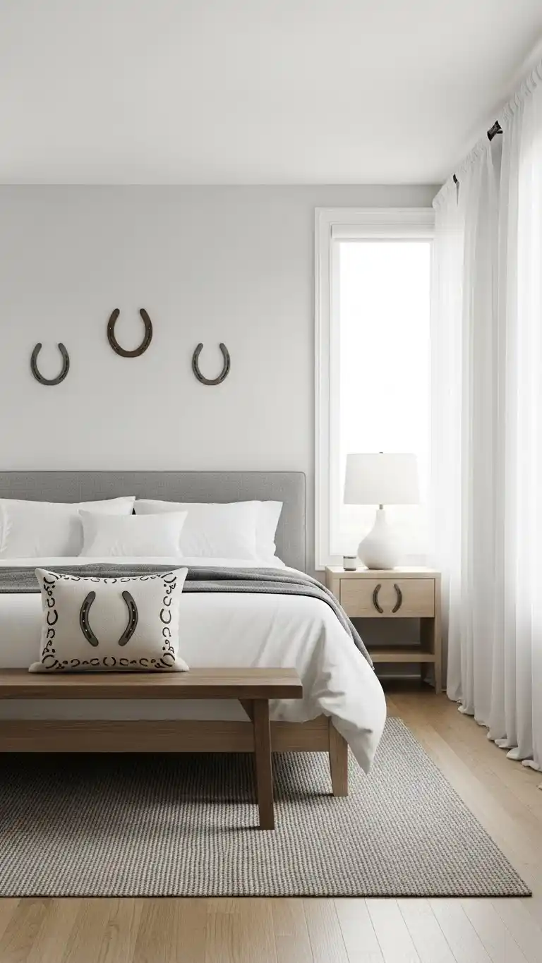 25 Stylish Western Ranch Bedroom Ideas for Any Home 22 20. Horseshoe Accents