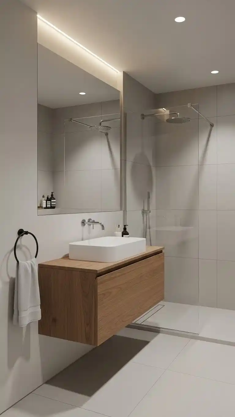 21 Small Bathroom Under Stairs Ideas That Maximize Space 22 20. Keep It Simple and Elegant