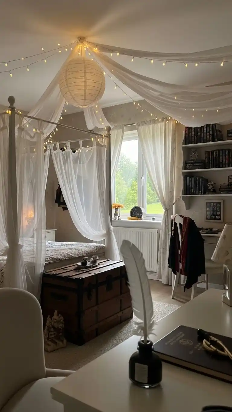 23 Fresh Summer Bedroom Ideas for a Light, Airy Feel 23 21. Harry Potter Magic in Summer