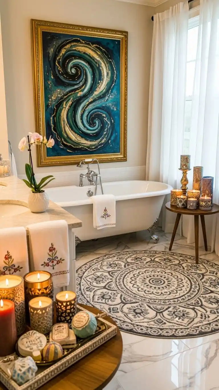 21 Inspiring Master Bathroom Ideas for a Fresh Look 23 21. Personalized Decor Touches