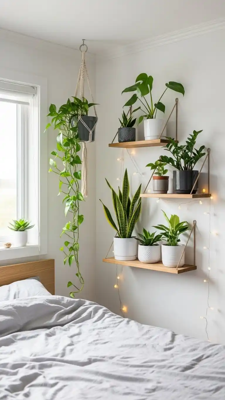 23 Bedroom Ideas for Small Spaces You’ll Love 24 22. Decorate with Greenery