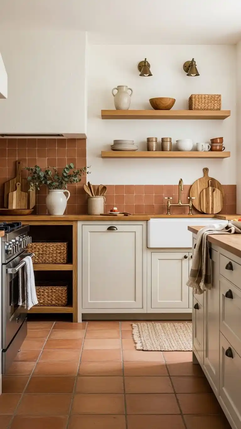 21 Creative Kitchen Color Schemes for Every Style 24 22. Earthy Terracotta and Cream