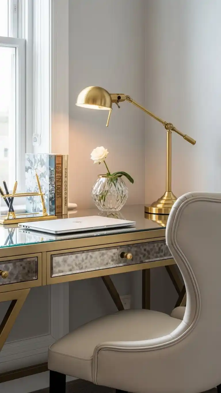 23 Stunning Baddie Bedroom Ideas on a Budget 24 22. Elegant Desk Area