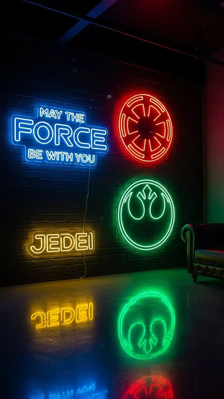 25 Creative Star Wars Bedroom Decor Ideas 25 23. Star Wars Neon Signs