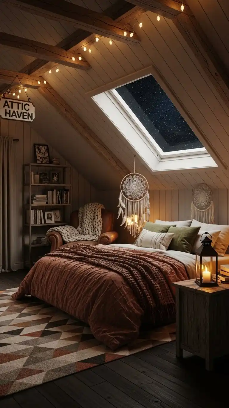 23 Bedroom Accent Ideas for a Chic Look 25 23. Turn Your Attic into a Cozy Haven