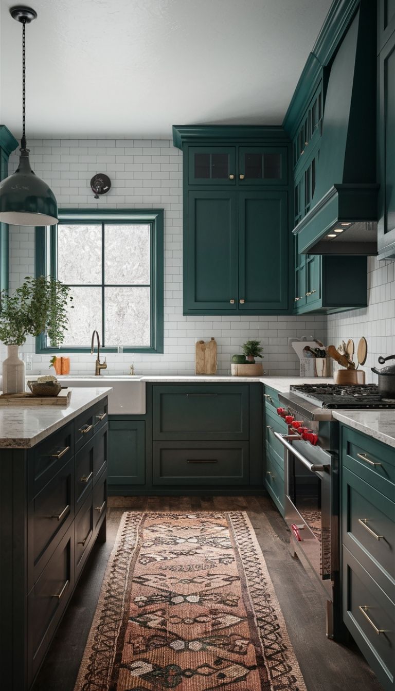Dark Forest Green Cabinets Dark Forest Green Cabinets