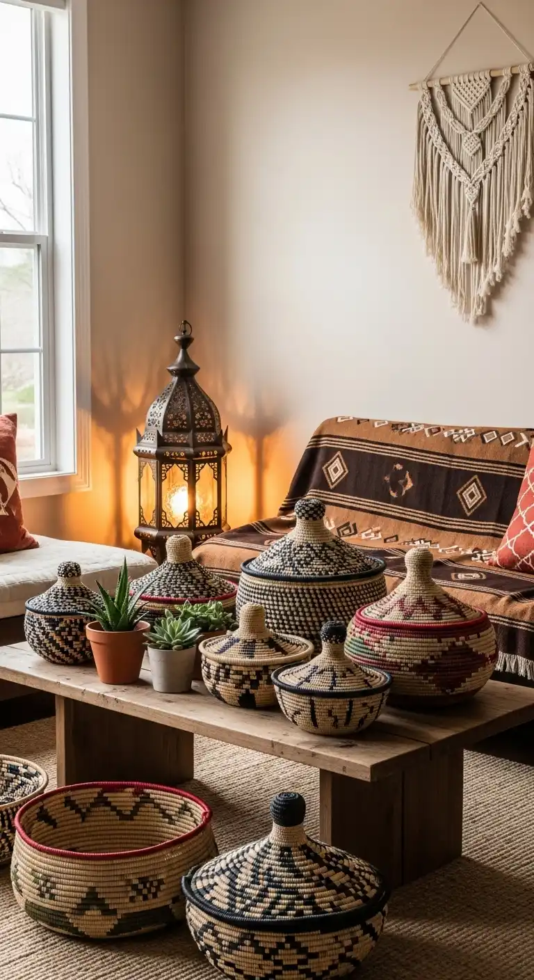 25 Boho Living Room Ideas to Transform Your Space 26 25. Incorporate Cultural and Travel-Inspired Decor
