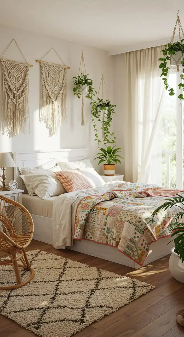 23 Fresh Summer Bedroom Ideas for a Light, Airy Feel 5 3. Boho Summer Vibes