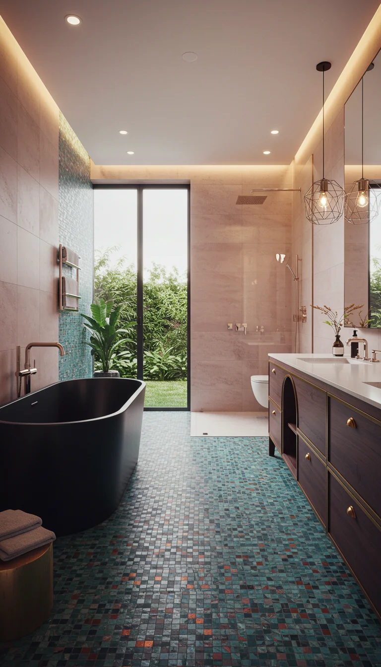 21 Inspiring Master Bathroom Ideas for a Fresh Look 5 3. Bold and Colorful Accents