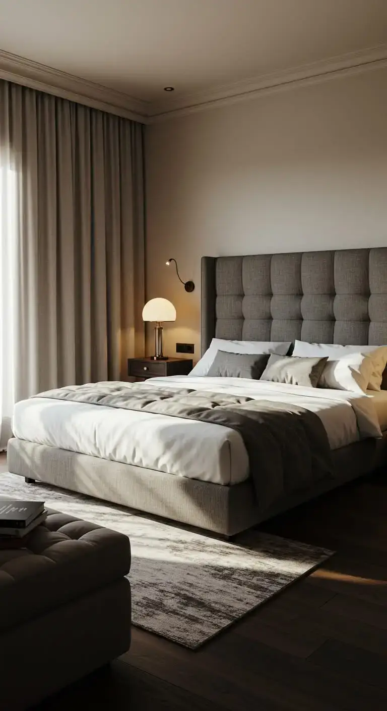 17 Bright & Stylish Modern Italian Bedroom Ideas 5 3. Luxurious Bedding and Fabrics