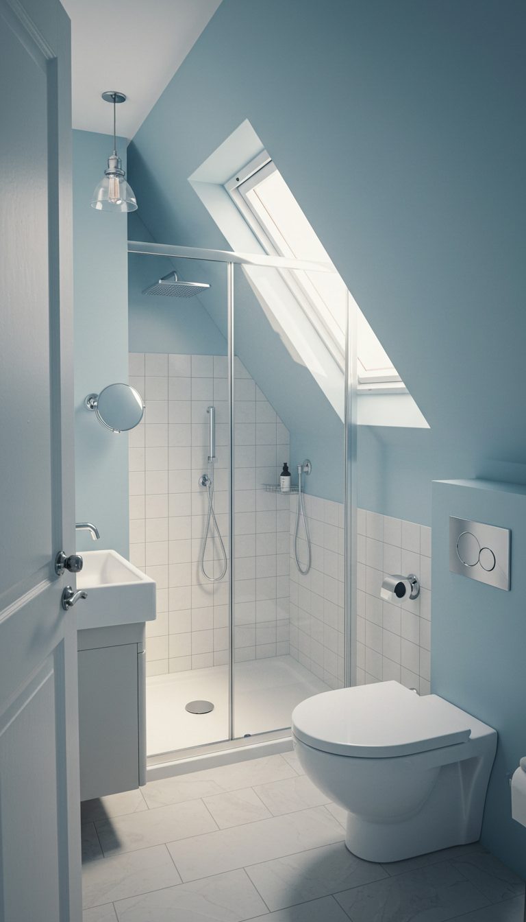 21 Small Bathroom Under Stairs Ideas That Maximize Space 5 Use Light Colors