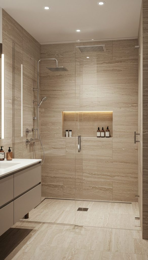 15+ Easy & Elegant Bathroom Remodel Ideas for Any Home 4 Add a Walk-In Shower