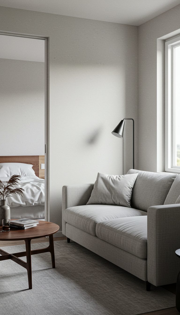 Small Bedroom Sitting Area Ideas: 15 Cozy Inspirations 7 Create a Minimalist Sitting Area