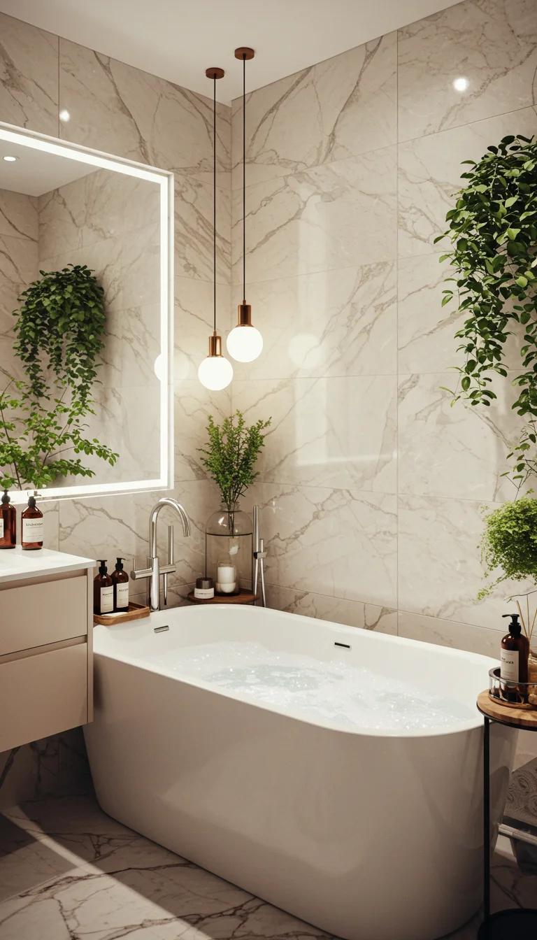 17 Stylish Guest Bathroom Ideas on a Budget 6 4. Create a Spa-Like Experience