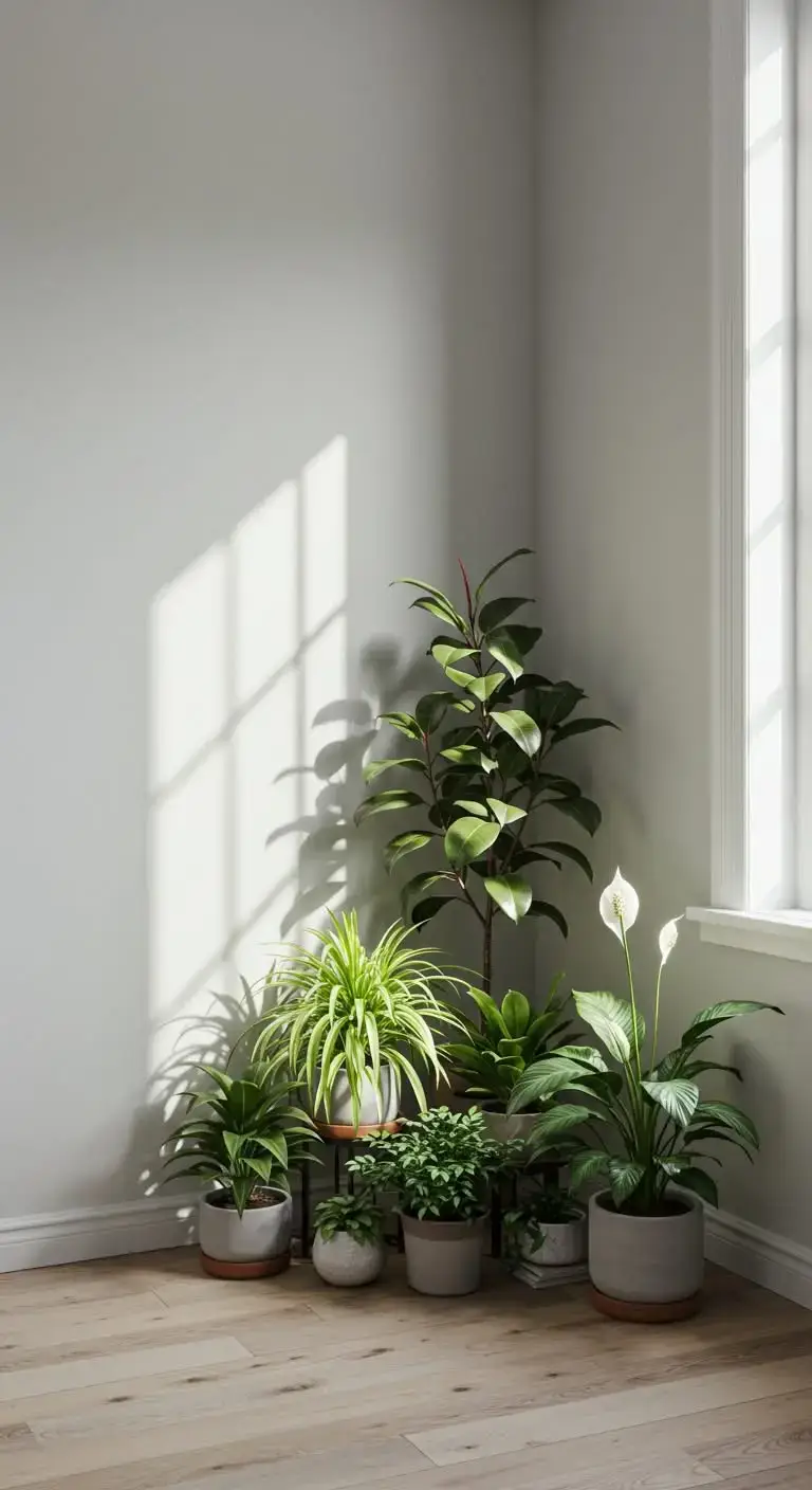 Empty Bedroom Corner Ideas: 19 Ways to Fill the Space 6 4. Greenery Corner with Indoor Plants