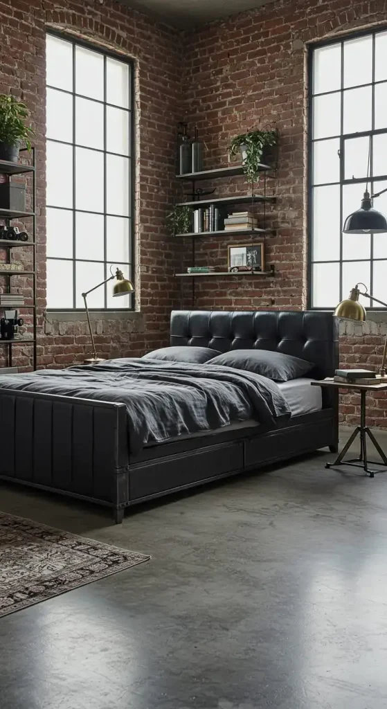 4. Industrial Bedroom Style