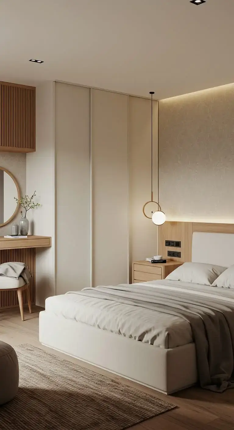 19 Modern Italian Bedrooms for a Stylish and Elegant Home 6 4. Japandi-Inspired Italian Bedrooms