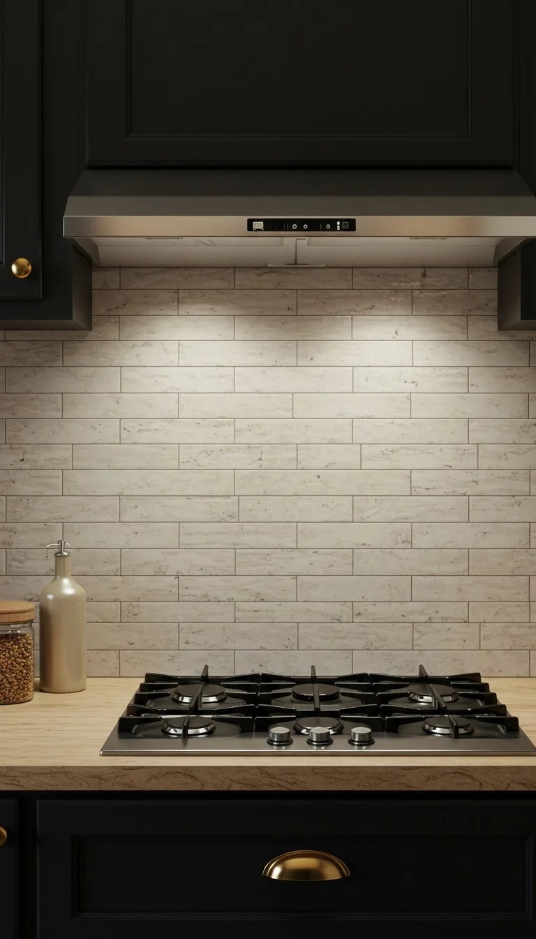 17 Stunning Backsplash Ideas for Dark Cabinet Kitchens 6 4. Subway Tiles with a Twist