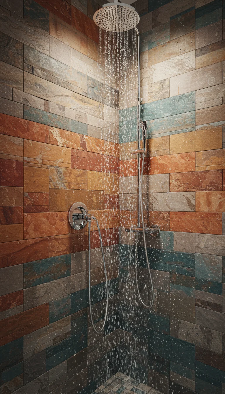 14 Bathroom Shower Ideas That Are Stylish & Practical 6 4. Tiled Showers with Accent Walls