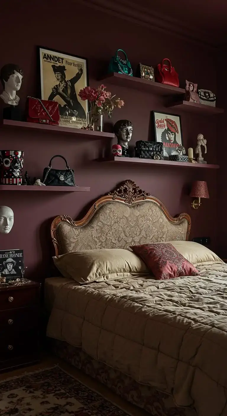 23 Stunning Baddie Bedroom Ideas on a Budget 7 5. Floating Shelves for Display