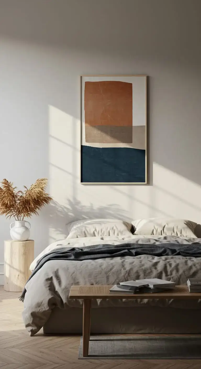 15 Bedroom Wall Decoration Ideas You’ll Love 7 5. Hang a Tapestry or Fabric Art