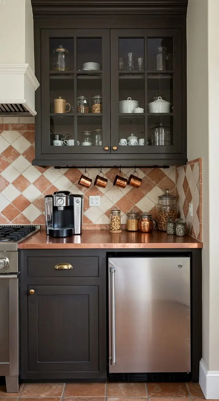 20 Kitchen Counter Organization Ideas to Maximize Space 7 5. Keep a Dedicated Coffee Station