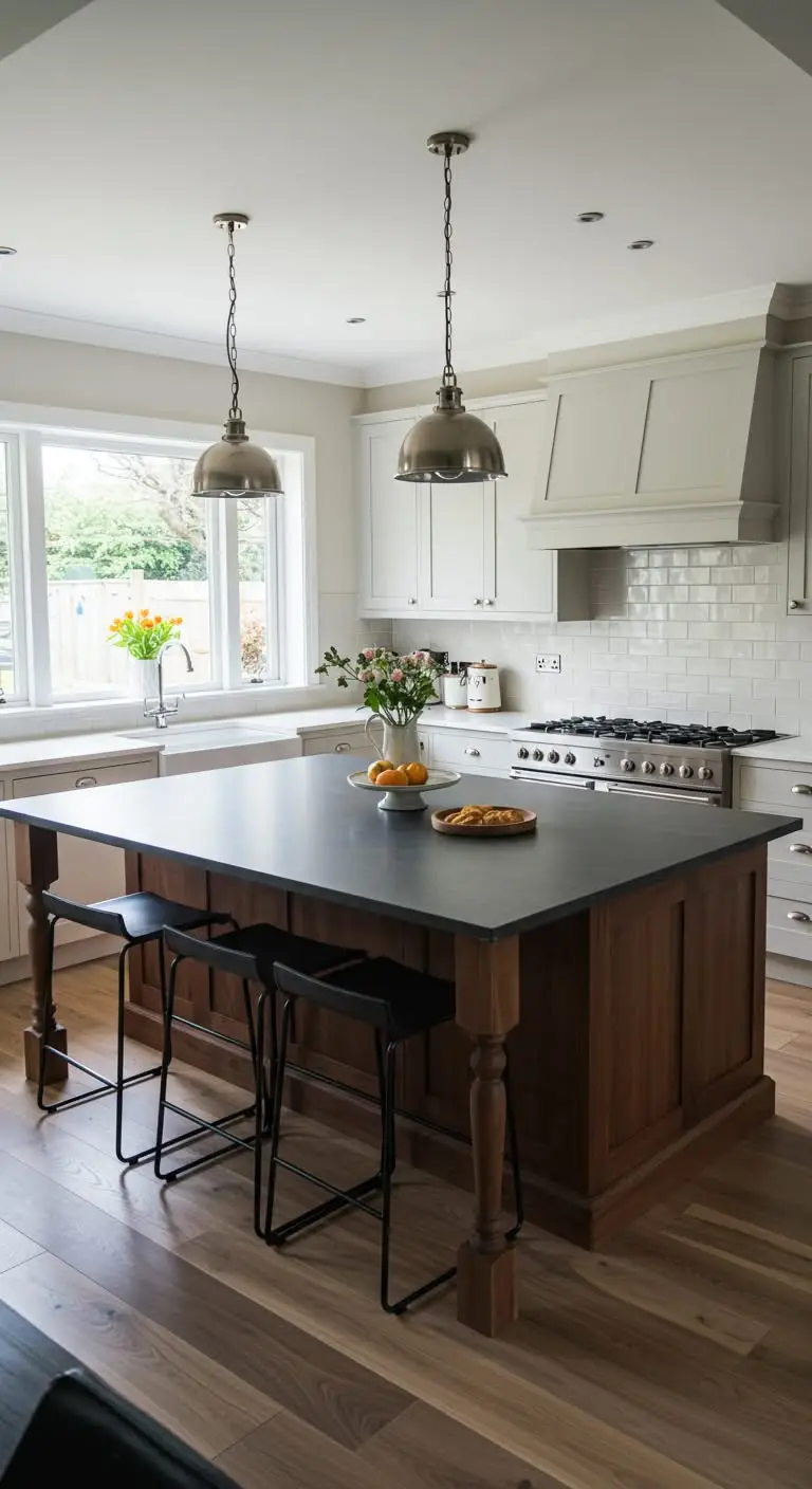 16 Kitchen Island Ideas to Transform Your Kitchen 7 5. Kitchen Island with Seating