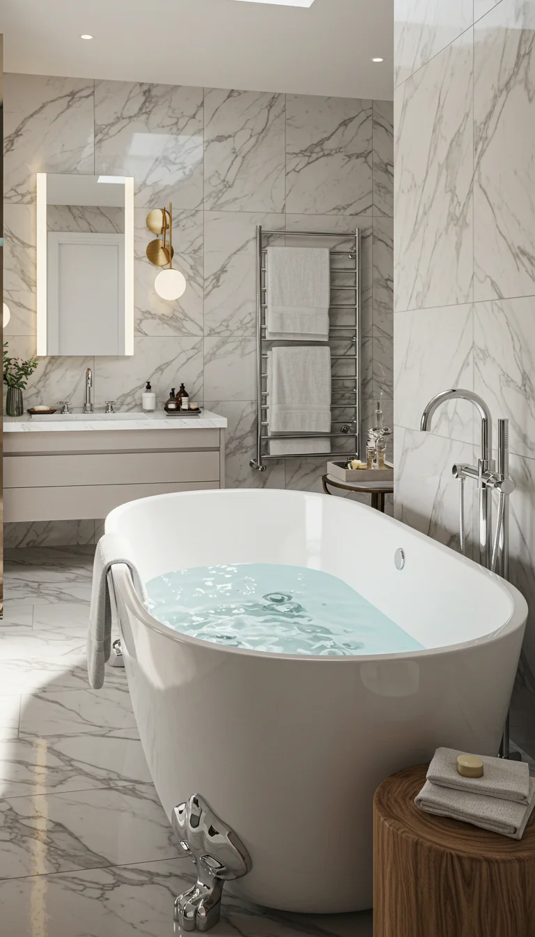 21 Inspiring Master Bathroom Ideas for a Fresh Look 7 5. Statement Bathtubs