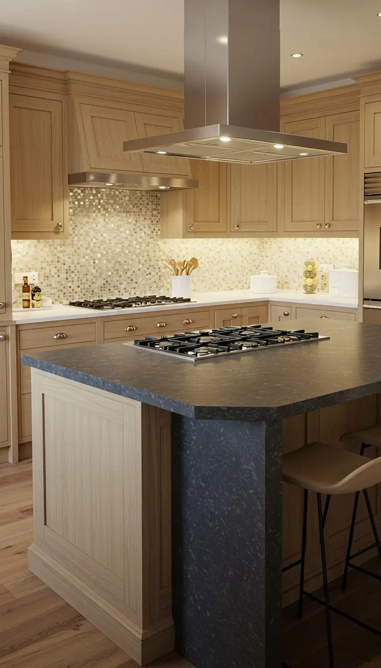 15 Smart U Shape Kitchen Island Ideas You’ll Love 7 5. U-Shape Island with Built-in Cooktop