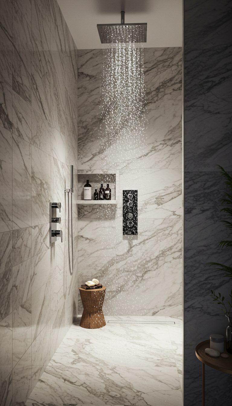 11 No Door Shower Ideas for a Modern Bathroom Look 7 Wet Room Style Shower