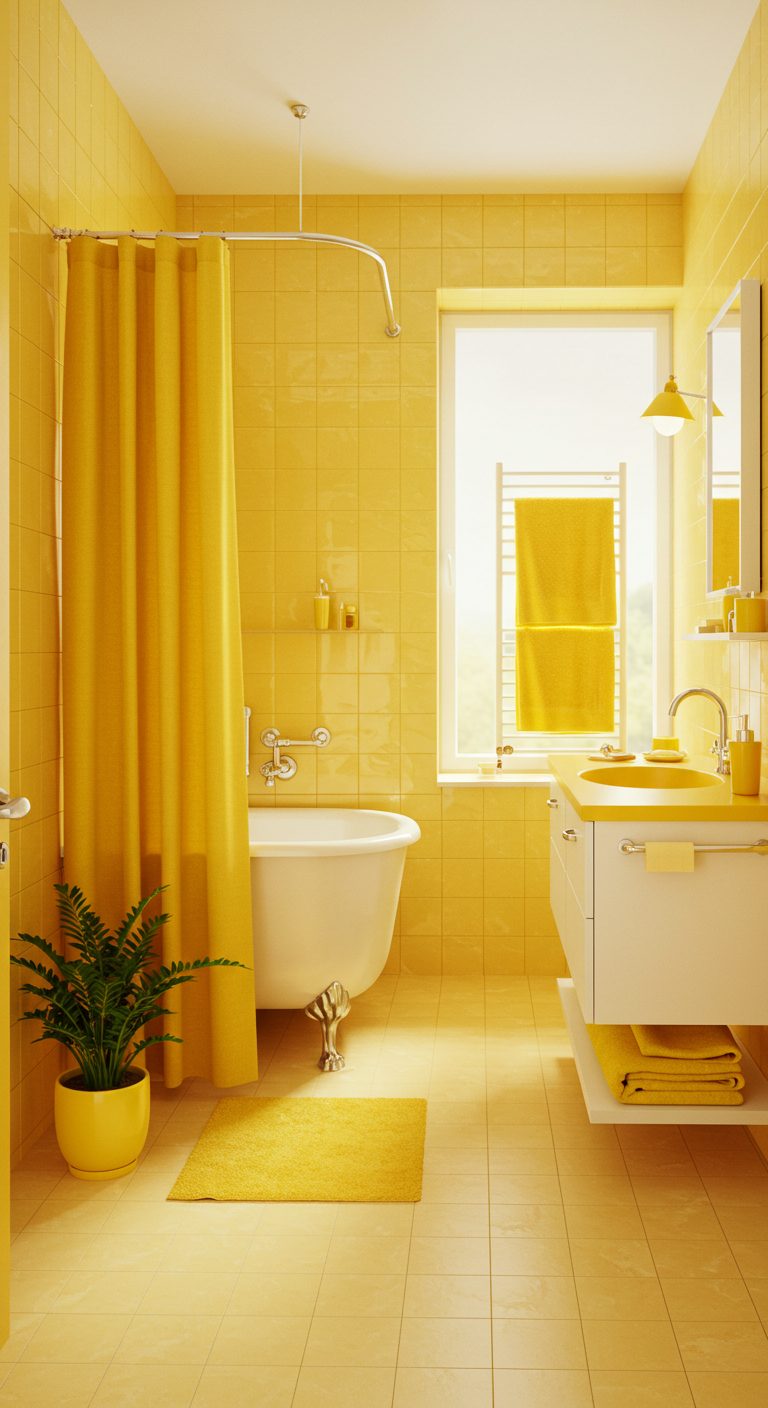 17 Bright and Stylish Yellow Bathroom Ideas You’ll Love 7 Yellow Accessories for a Pop of Color