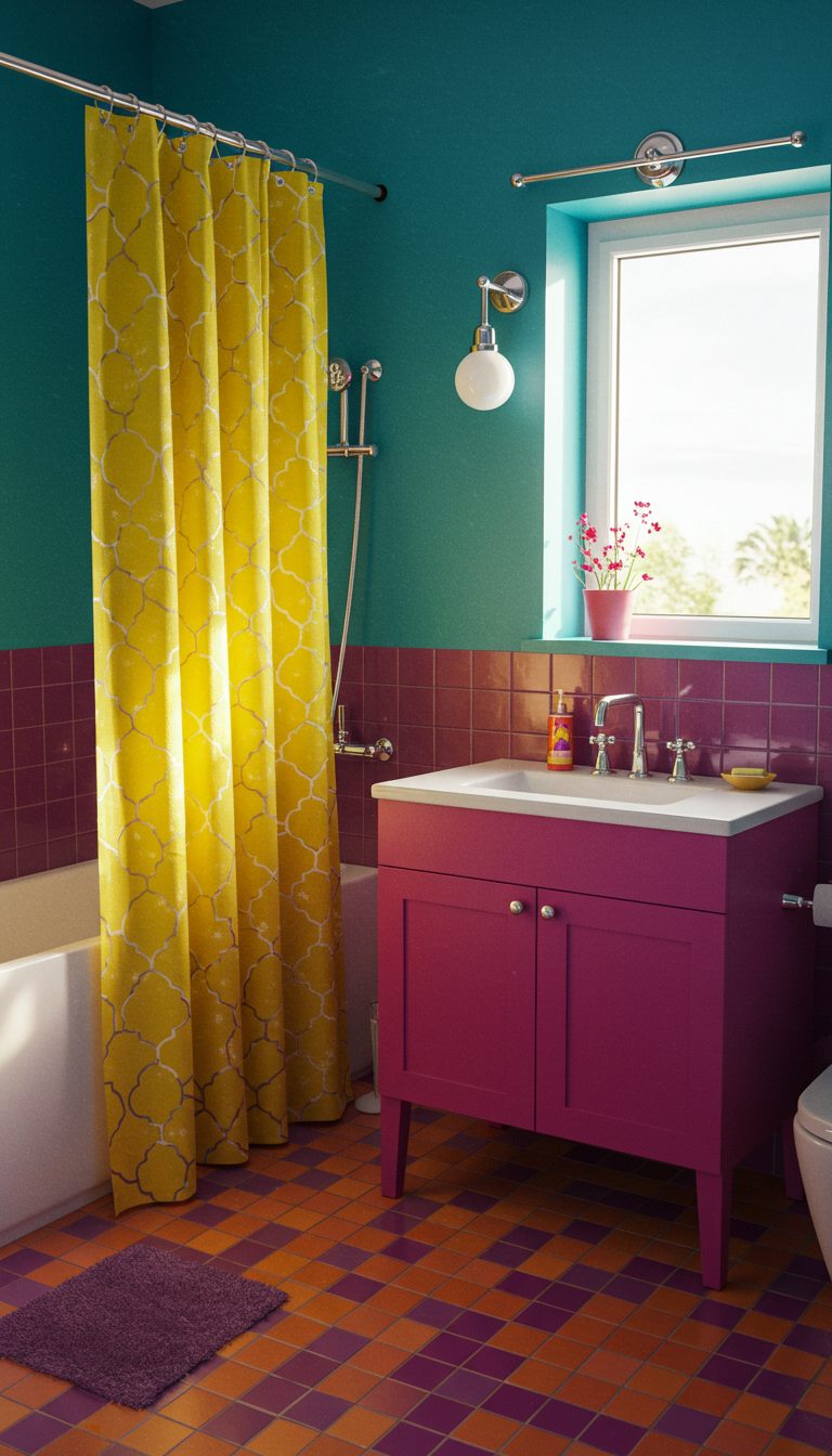 12 Inspiring Bathroom Ideas for Any Home 8 Bold and Vibrant Colors