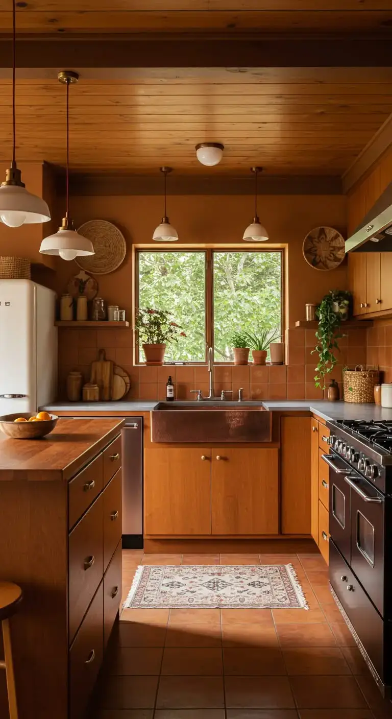 Mid Century Kitchen Ideas You’ll Love 9 6. Earthy Color Palette
