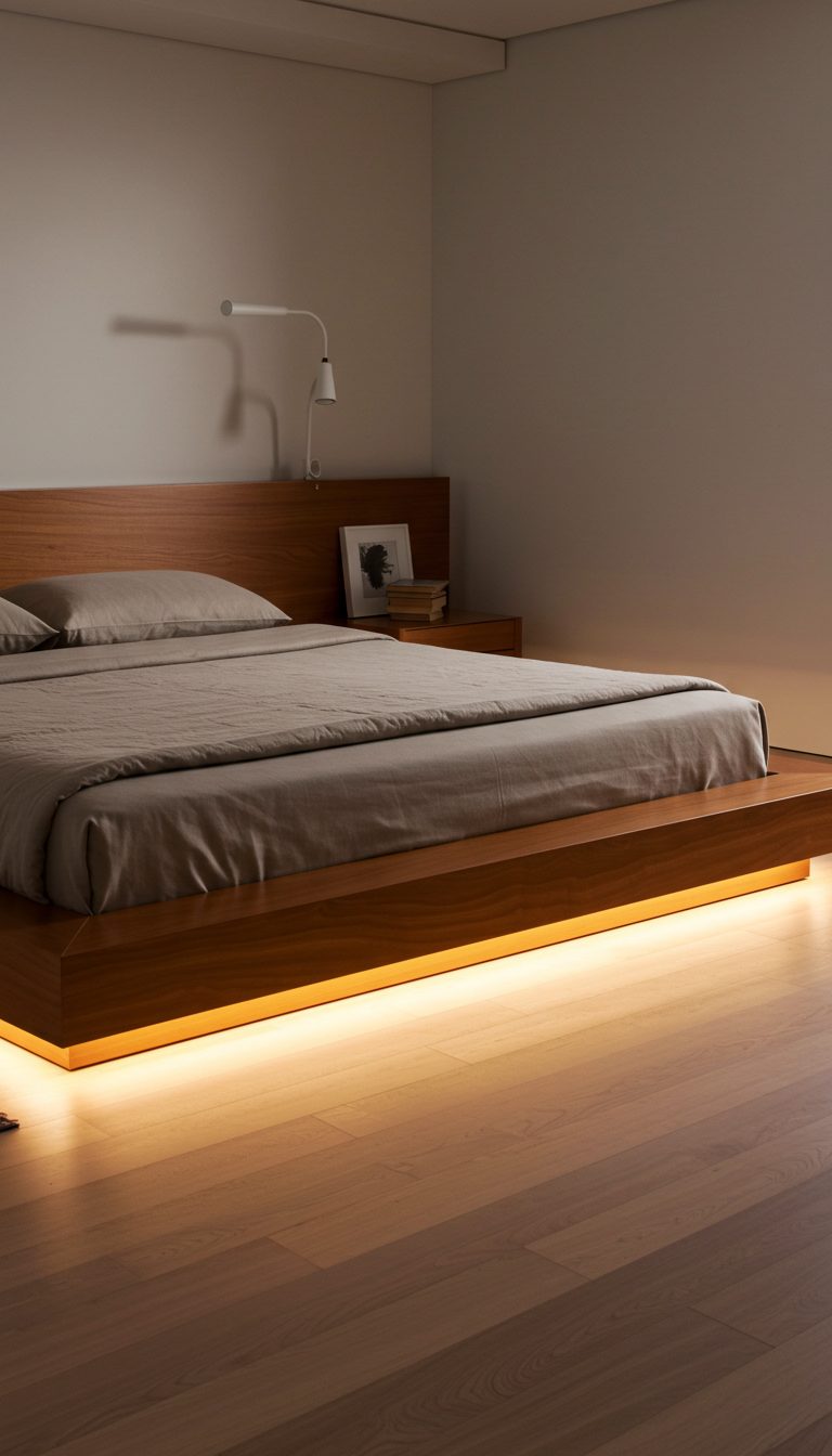 13 Futuristic Bedroom Ideas for a Sleek Modern Look 8 Floating or Platform Beds