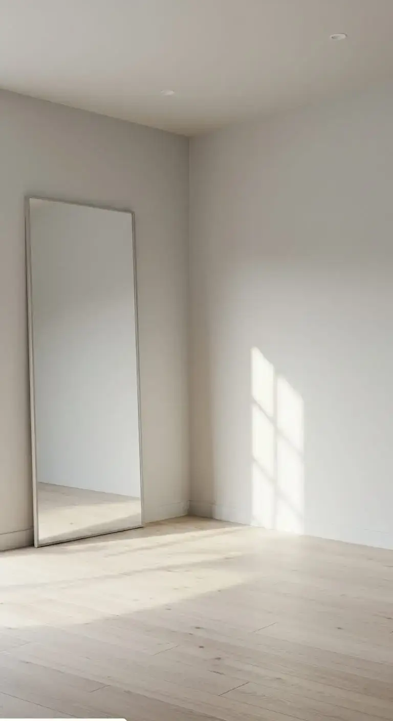 Empty Bedroom Corner Ideas: 19 Ways to Fill the Space 8 6. Floor Mirror for a Spacious Feel