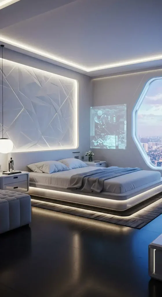 6. Futuristic Bedroom Design