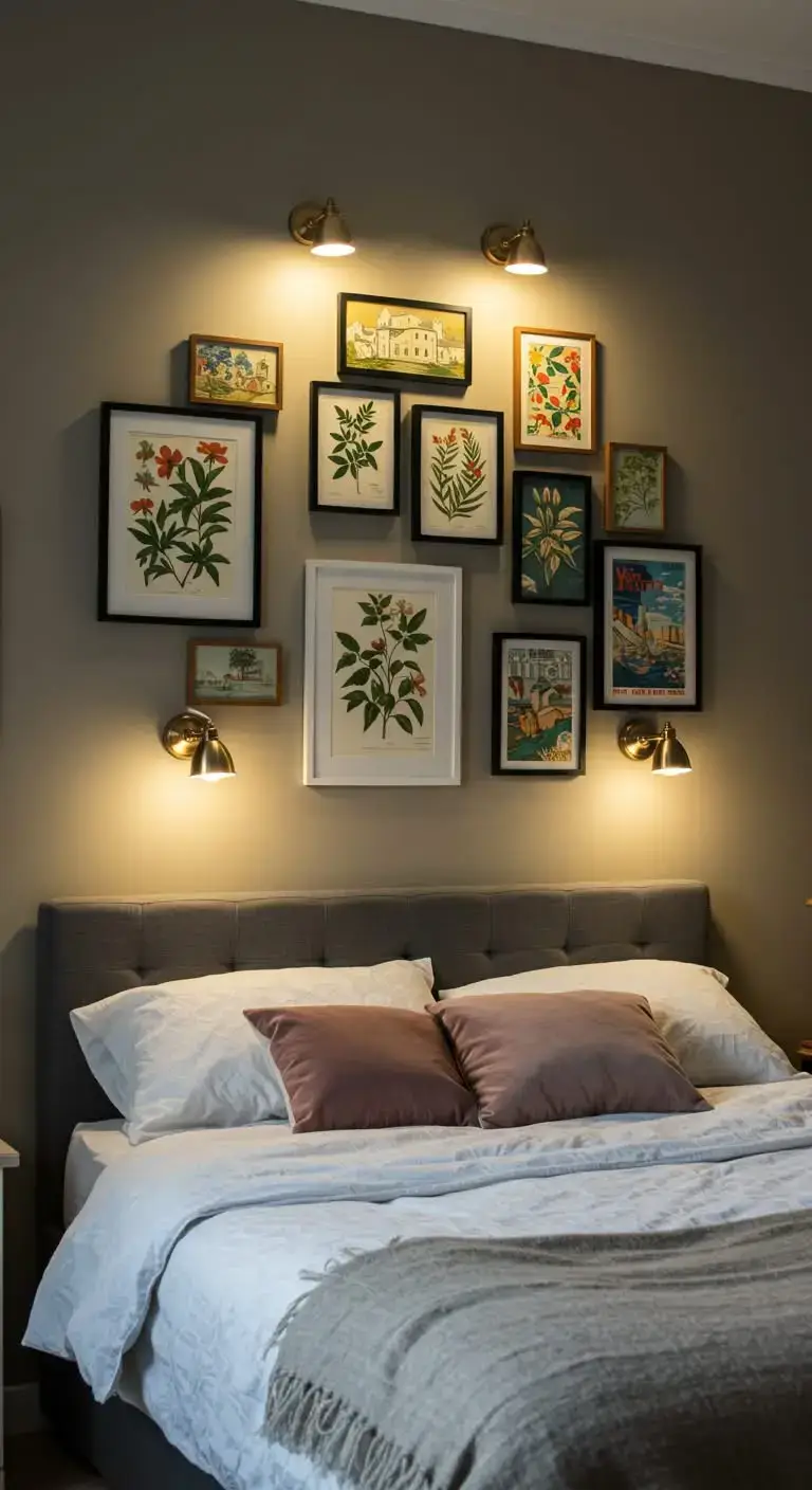 15 Bedroom Wall Decoration Ideas You’ll Love 8 6. Incorporate Wall-Mounted Lighting