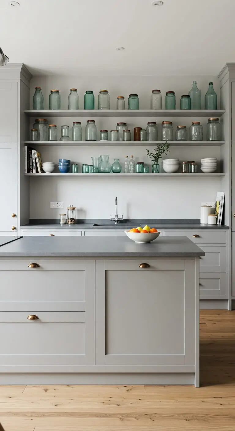 16 Kitchen Island Ideas to Transform Your Kitchen 8 6. Kitchen Island with Open Shelving