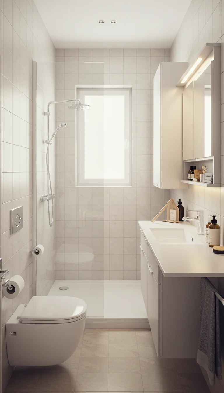 11 Bright & Cozy Small Bathroom Ideas for Any Home 8 6. Use Multi-Functional Furniture