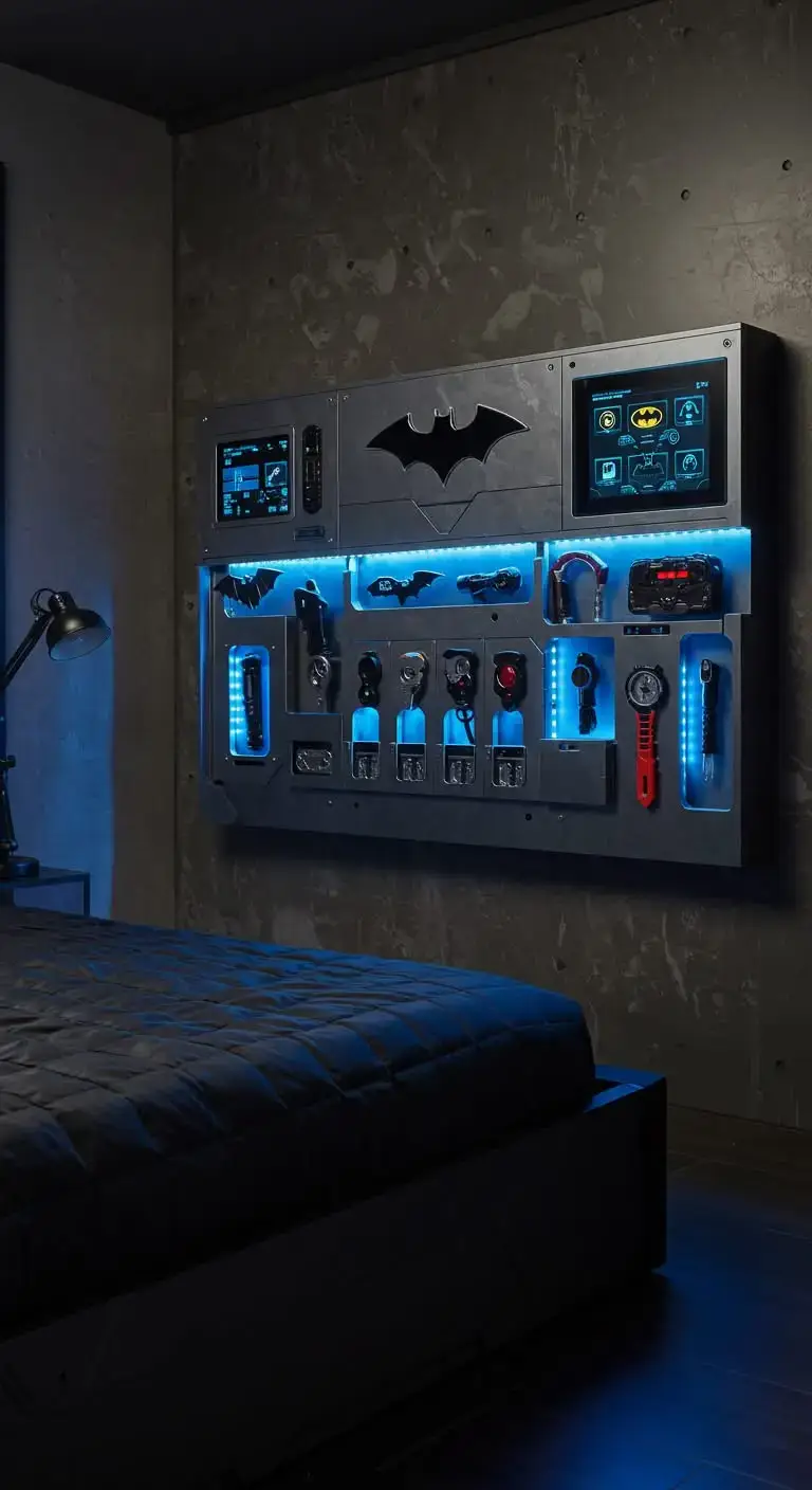 21 Batman Bedroom Ideas to Make Any Room Super Cool 8 6. Utility Belt Storage Solutions