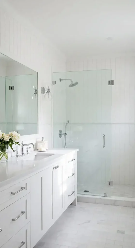 13 Bathroom Backsplash Ideas for a Fresh Look 7 7. Beadboard Backsplash