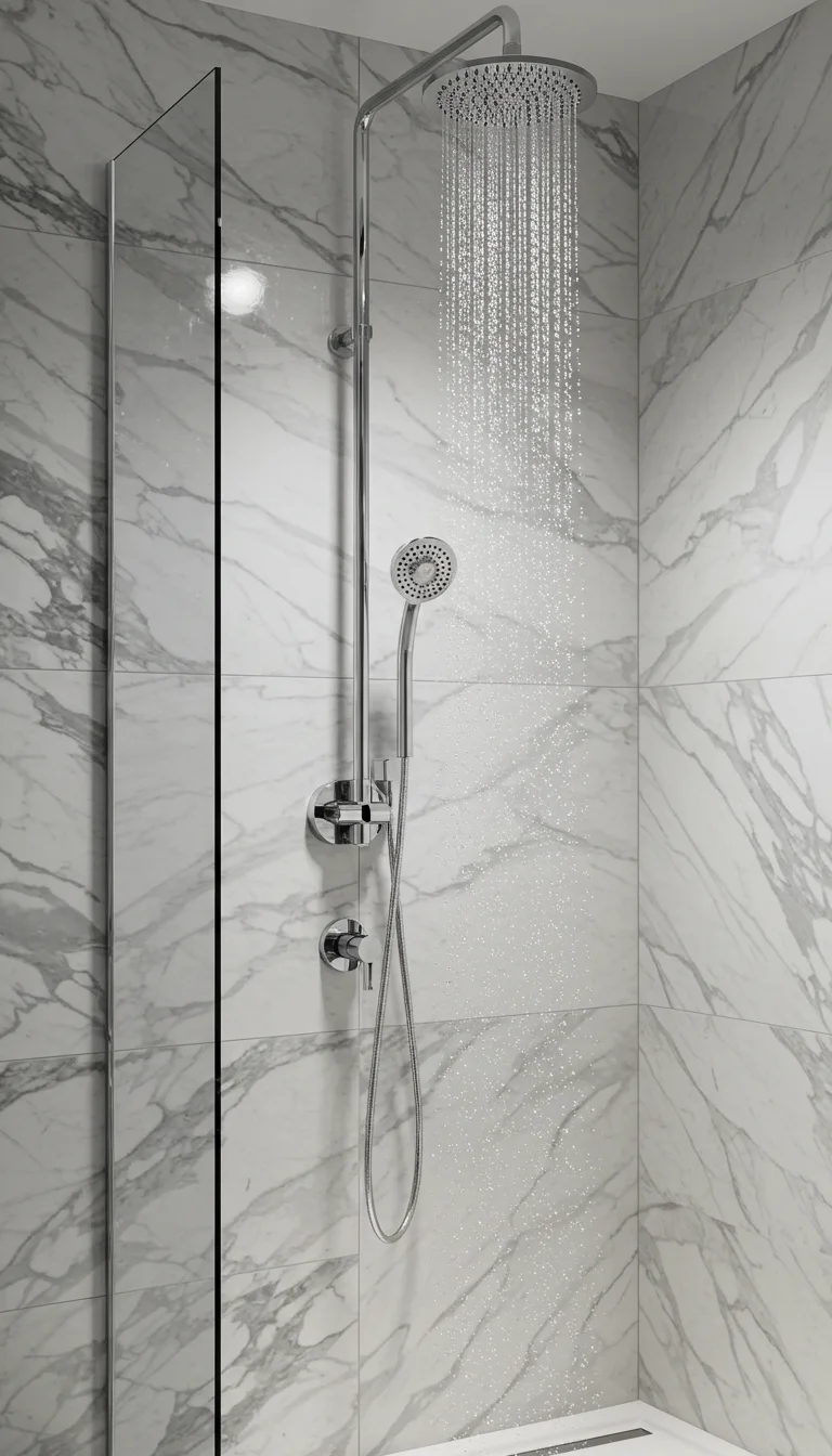 14 Bathroom Shower Ideas That Are Stylish & Practical 9 7. Dual Shower Heads for a Luxury Feel
