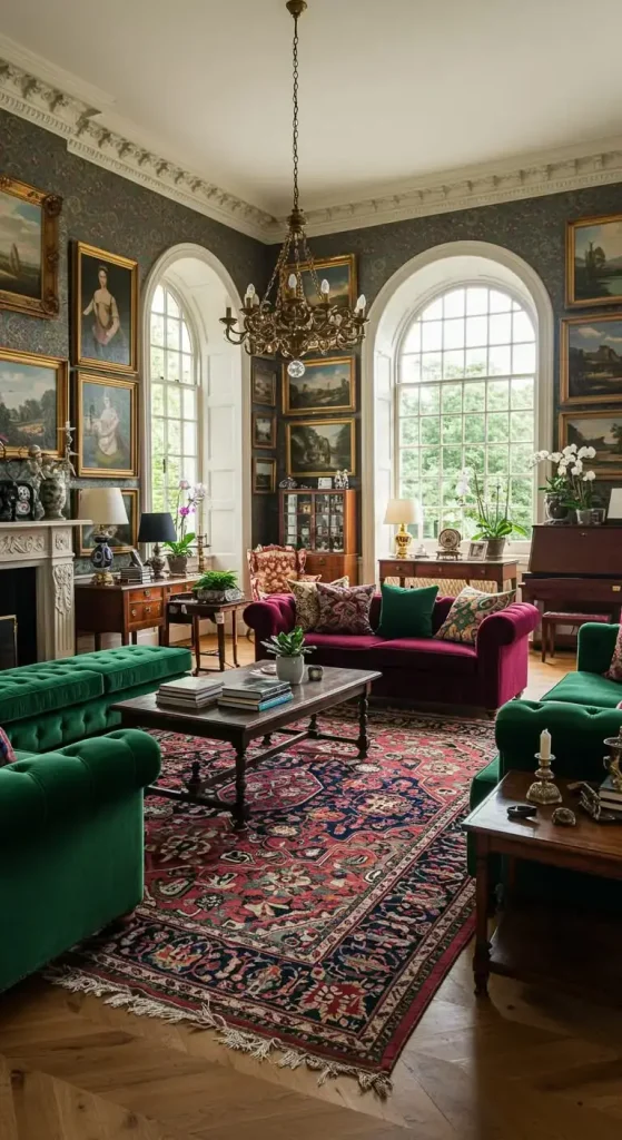 Big Living Room Ideas for a Stylish and Functional Space 10 7. Embrace Maximalist Decor