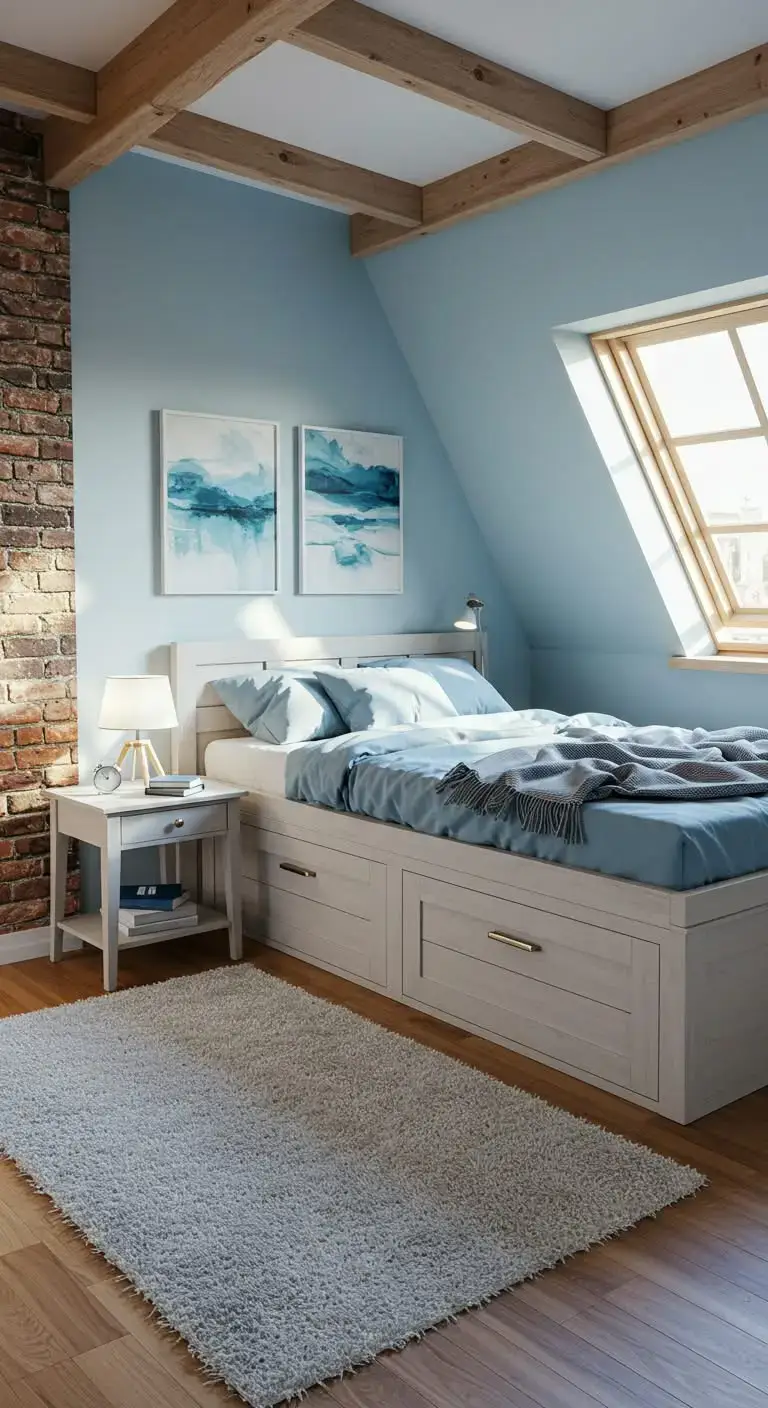 23 Bedroom Ideas for Small Spaces You’ll Love 9 7. Go for a Loft-Style Bedroom